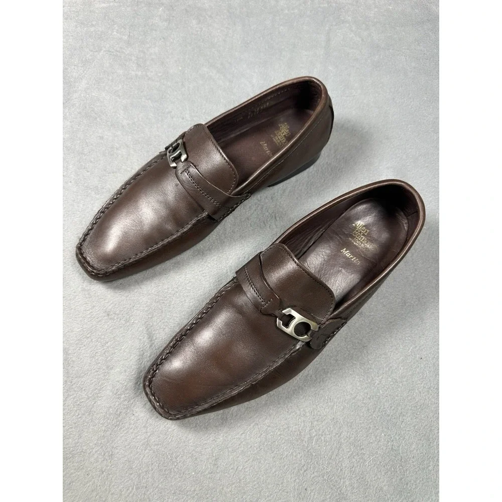 Allen Edmonds Martin Brown Leather Horsebit Loafers Men's Size 10.5 USA